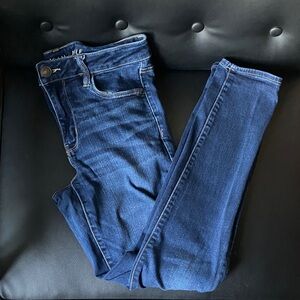 American Eagle Outfitters Dark Blue Skinny Jeans